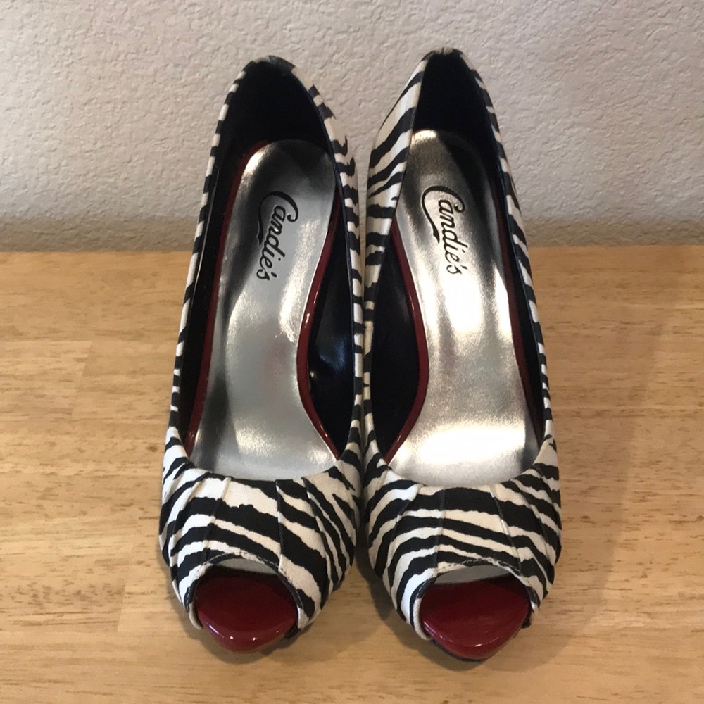 Candies’s Zebra Print Heels